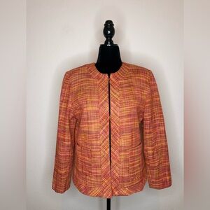 Karen Scott Women's Vibrant Multicolor Tweed Blazer